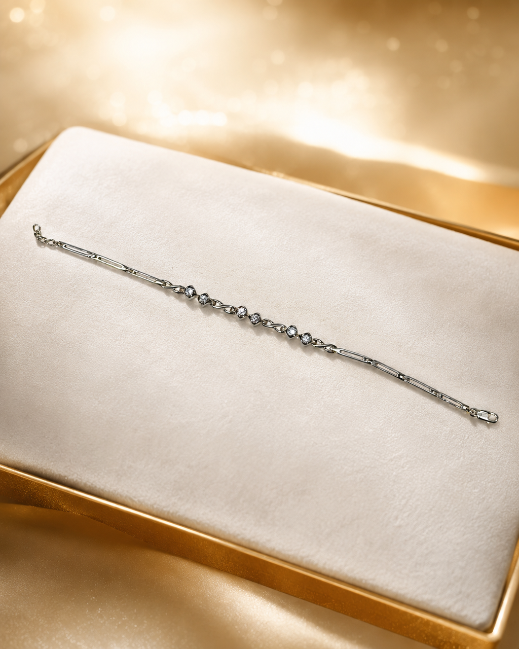 Silver Spark Chain Bracelet 925 Sterling Silver