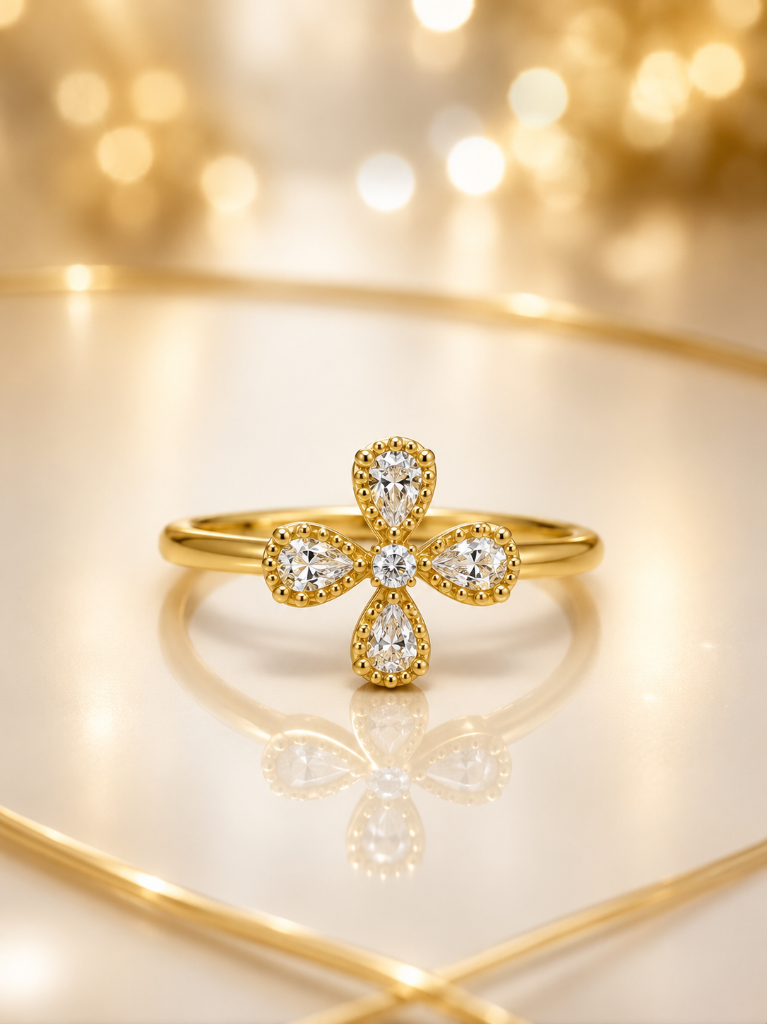 Flower Ring – 925 Sterling Silver