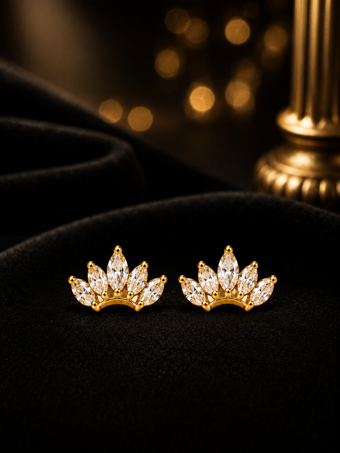 Starlight Marquise Stud Earrings – 925 Sterling Silver