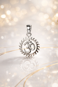Aaradhya Surya Om Pendant – 925 Sterling Silver