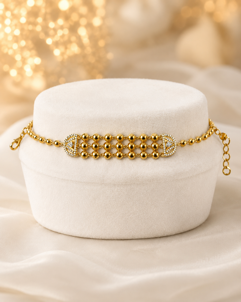 Raya Mesh Charm 925 Sterling Silver Bracelet