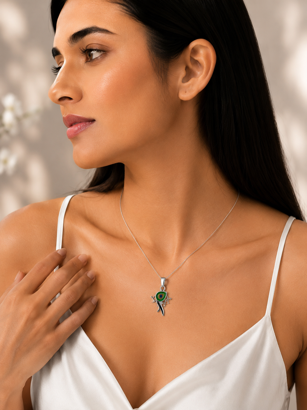 Mayur Drishti Pendant – 925 Sterling Silver