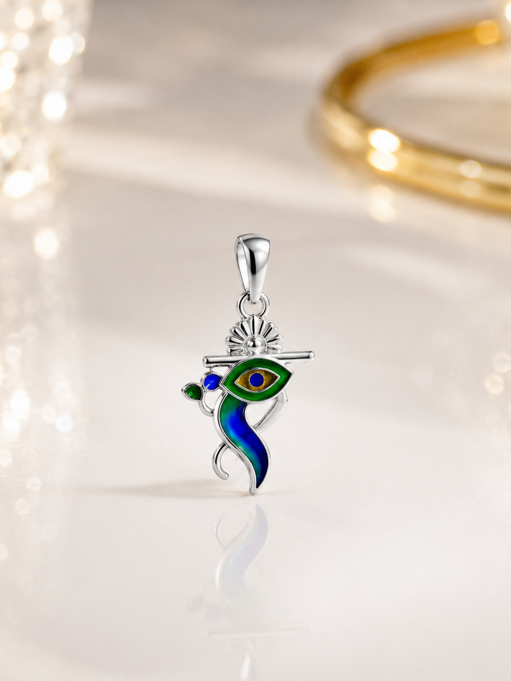 Mayur Drishti Pendant – 925 Sterling Silver