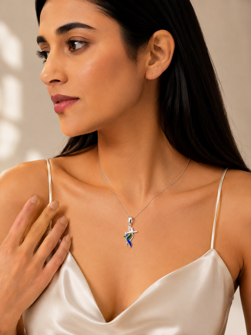 925 Sterling Silver Krishna Flute Pendant
