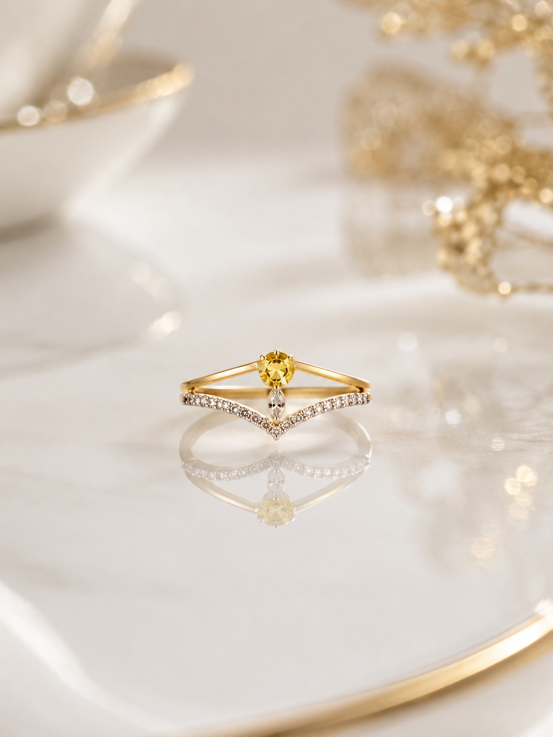 Celestial Bloom Ring – 925 Sterling Silver